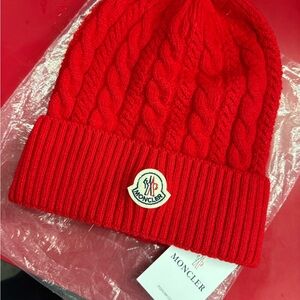 Moncler Red Knit Beanie(new)